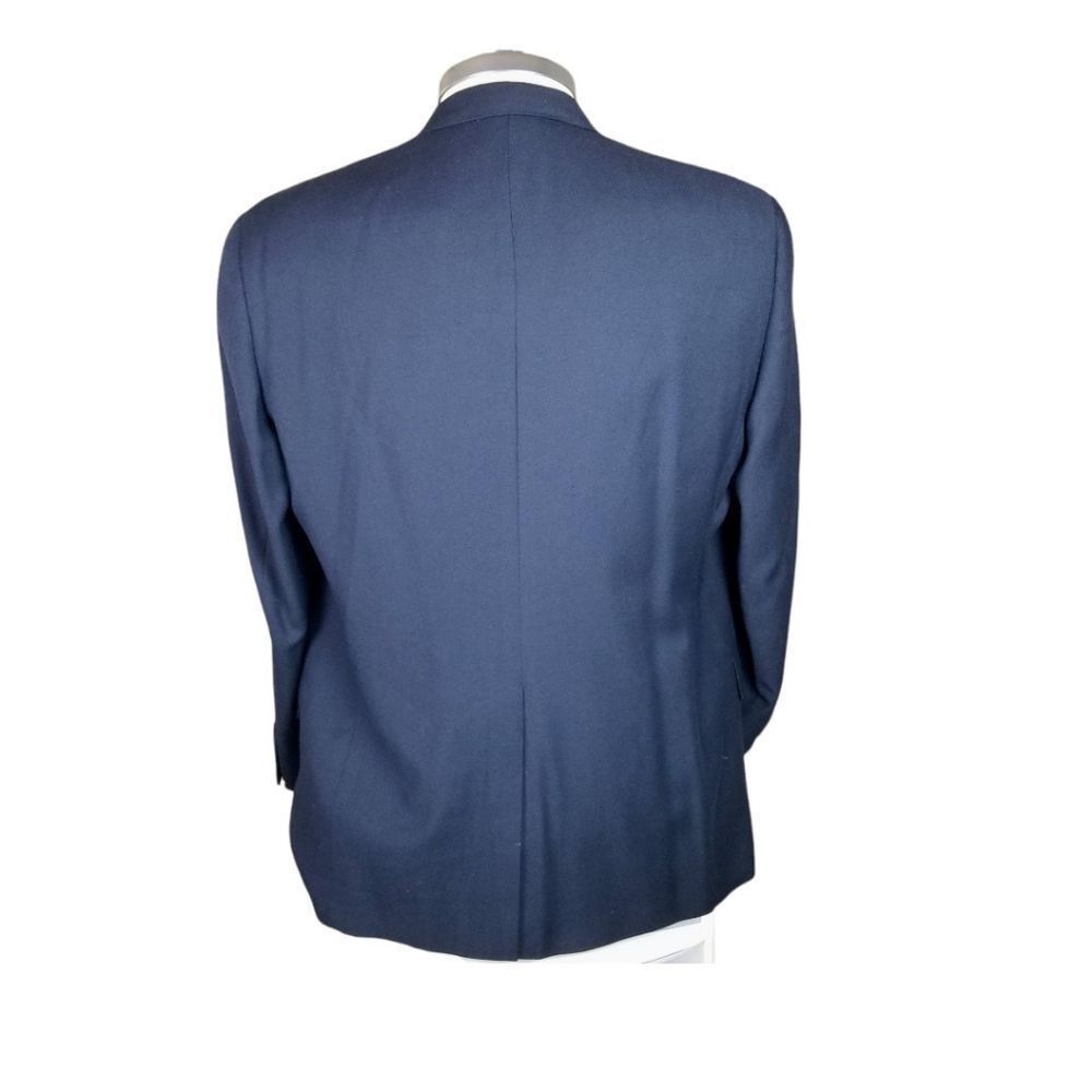 Tommy Hilfiger Dark Blue Wool 3 Button Sport Coat Blazer Jacket - Picture 5 of 14